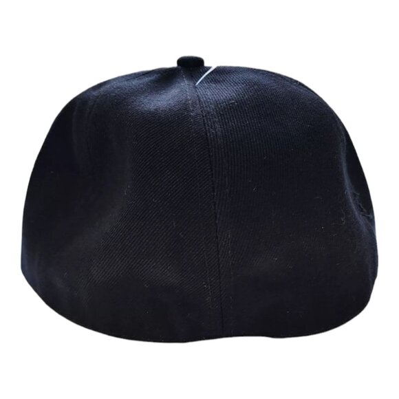 Y/W Sports Skeleton All Over Print Snapback Cap 7 1/4 Black & Gray - Picture 6 of 7